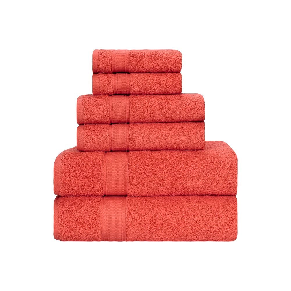 Turkish Cotton Full Bath Towels, Set of 6