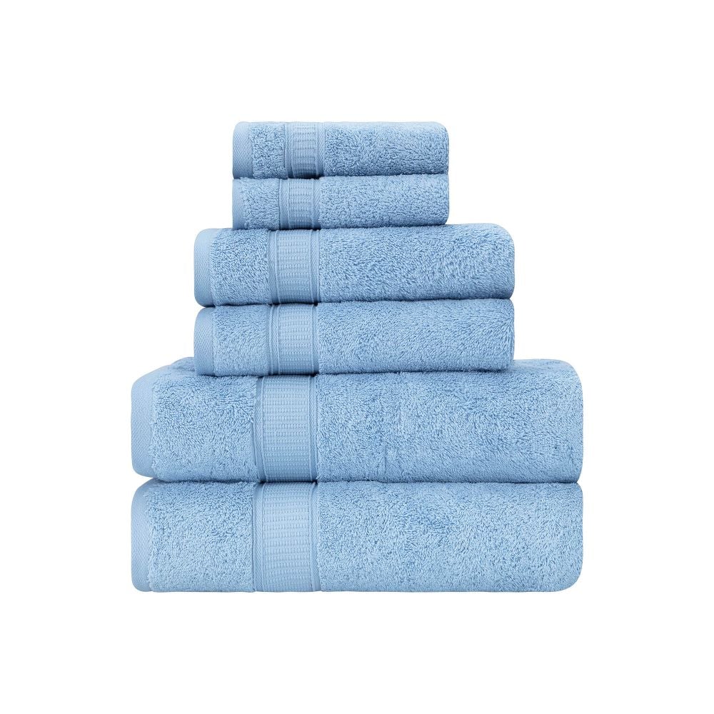 Turkish Cotton Full Bath Towels, Set of 6
