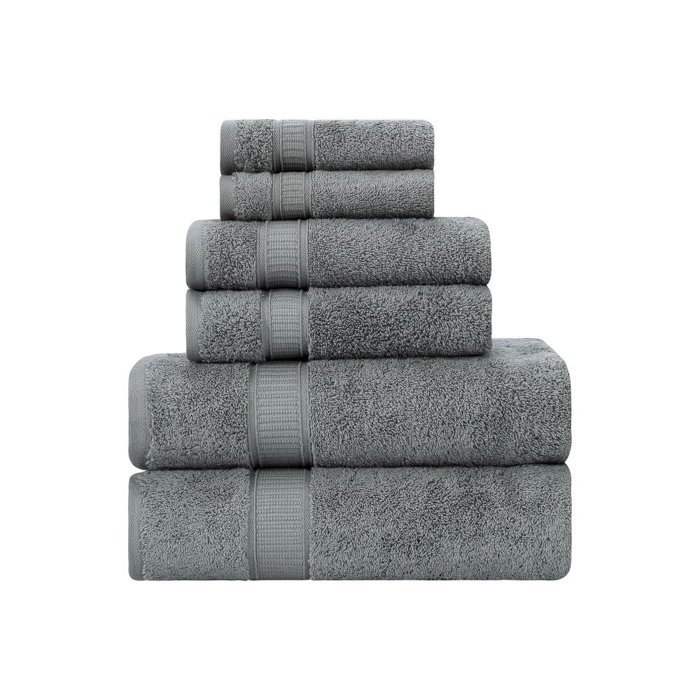 Turkish Cotton Full Bath Towels, Set of 6