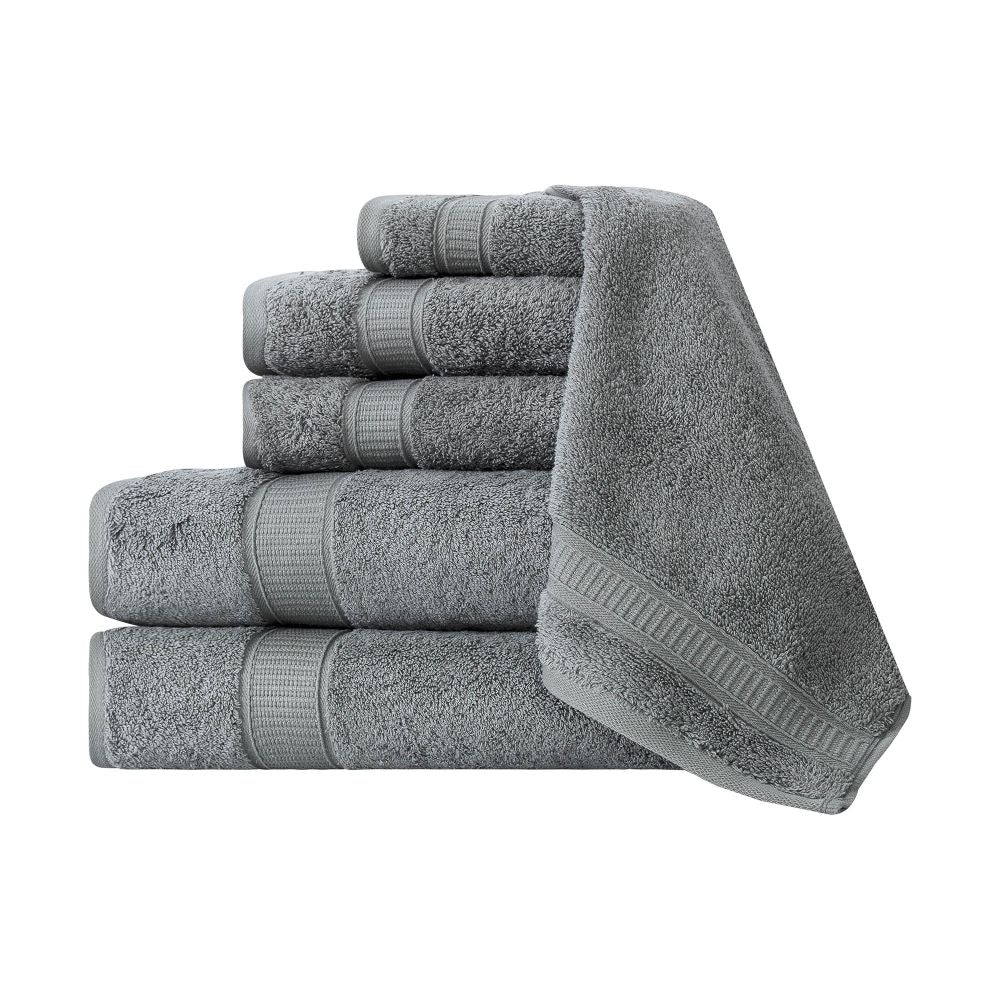 Turkish Cotton Full Bath Towels, Set of 6