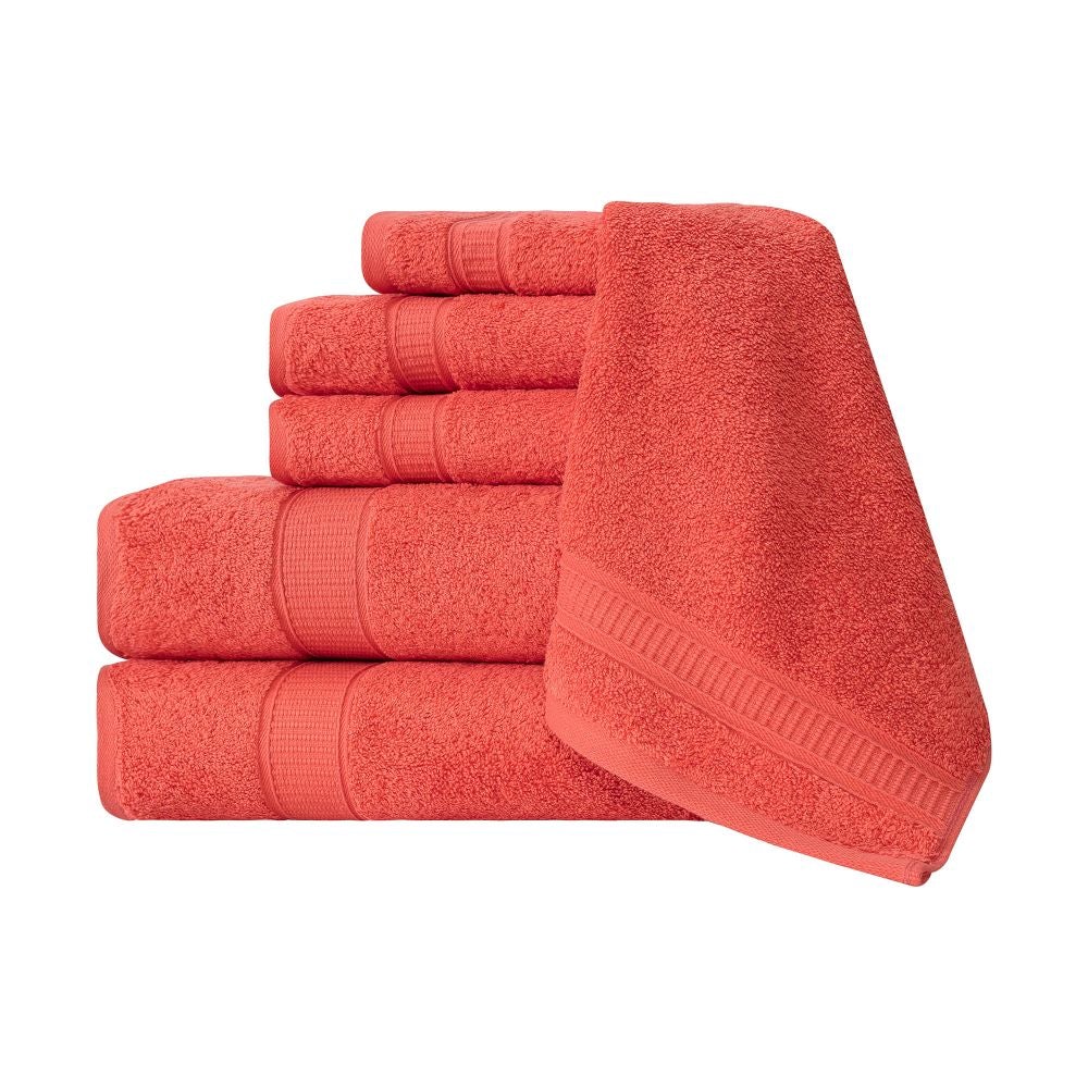 Turkish Cotton Full Bath Towels, Set of 6