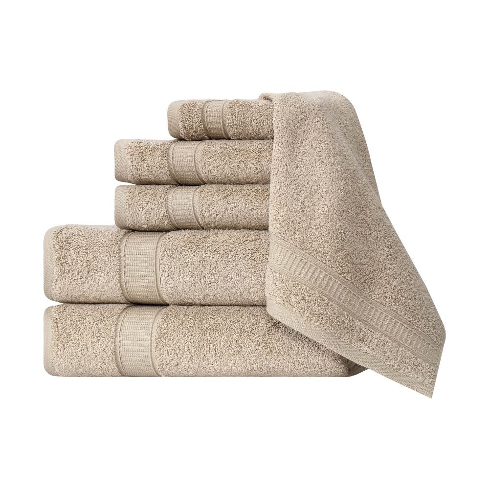 Turkish Cotton Full Bath Towels, Set of 6