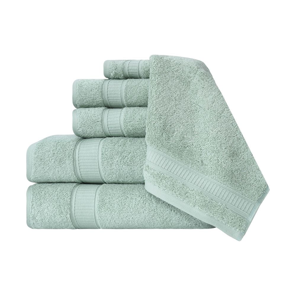 Turkish Cotton Full Bath Towels, Set of 6