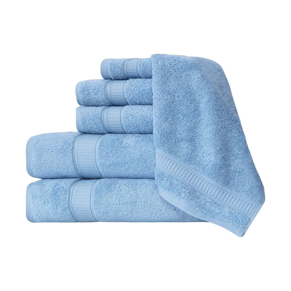 Turkish Cotton Full Bath Towels, Set of 6