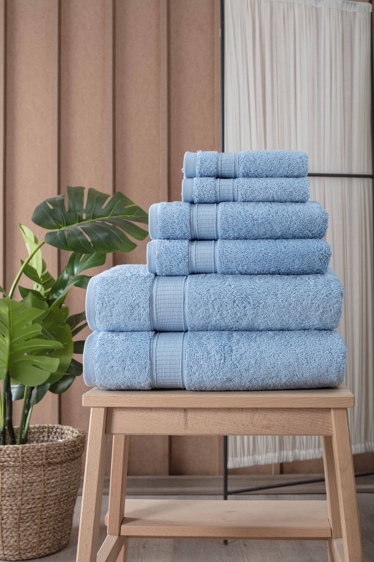Turkish Cotton Full Bath Towels, Set of 6