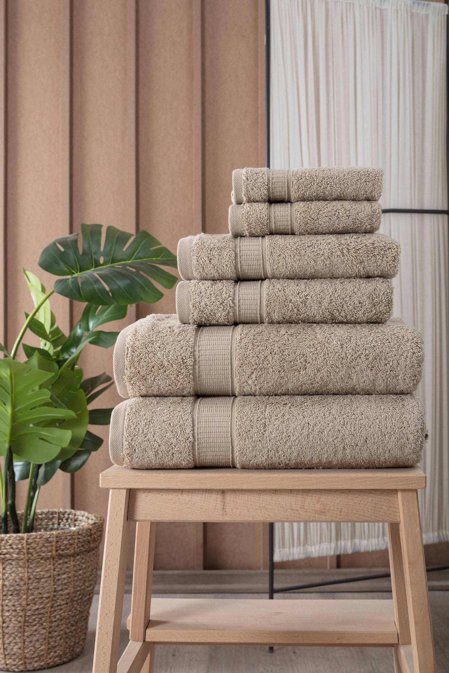 Turkish Cotton Full Bath Towels, Set of 6