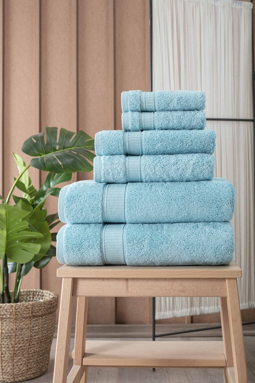 Turkish Cotton Full Bath Towels, Set of 6