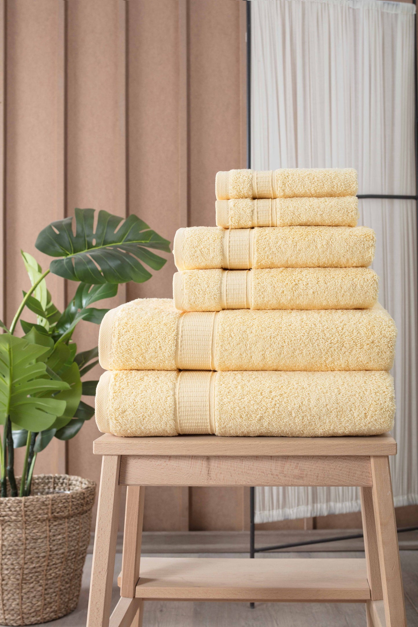 Turkish Cotton Full Bath Towels, Set of 6
