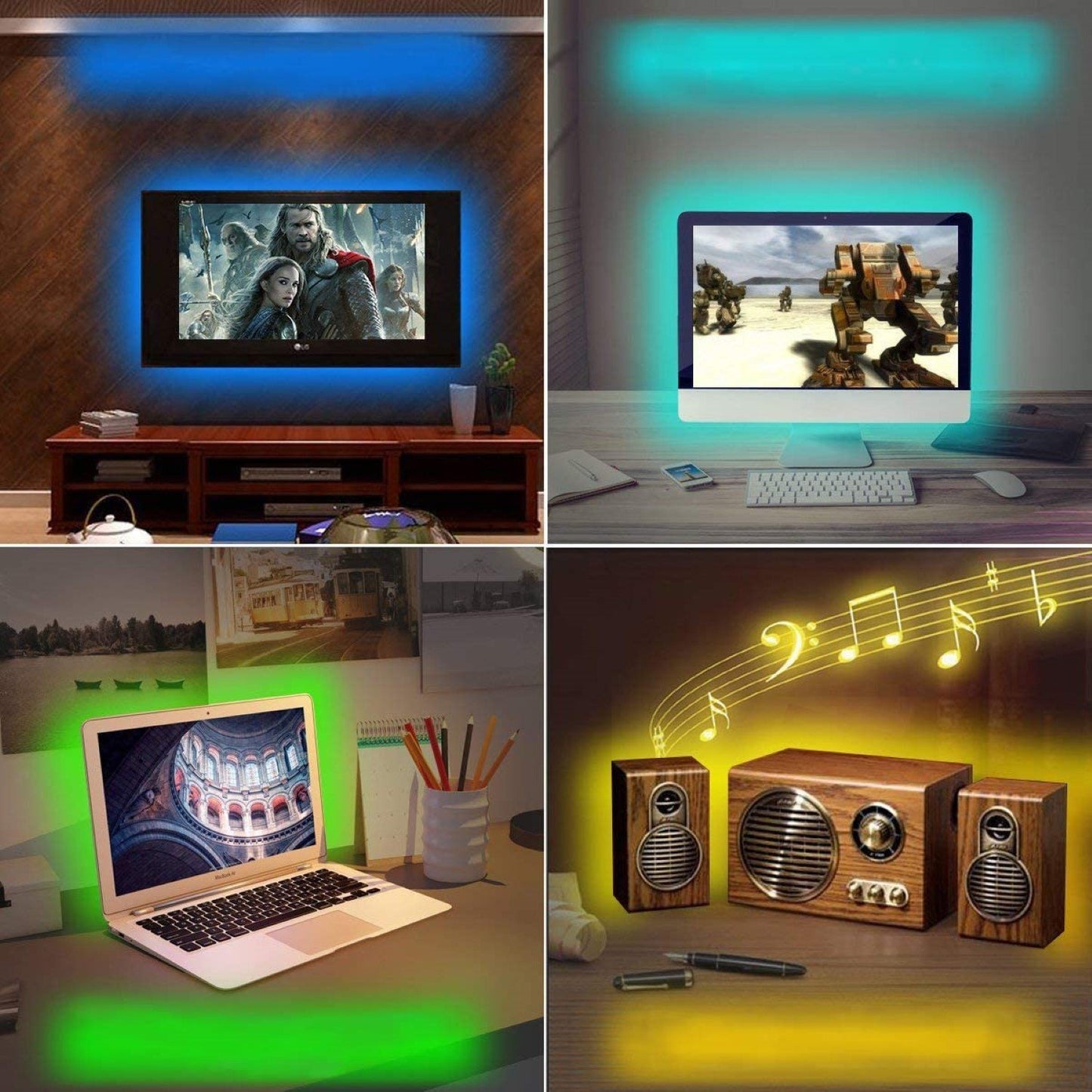 Remote Controlled RGB LED TV Backlights