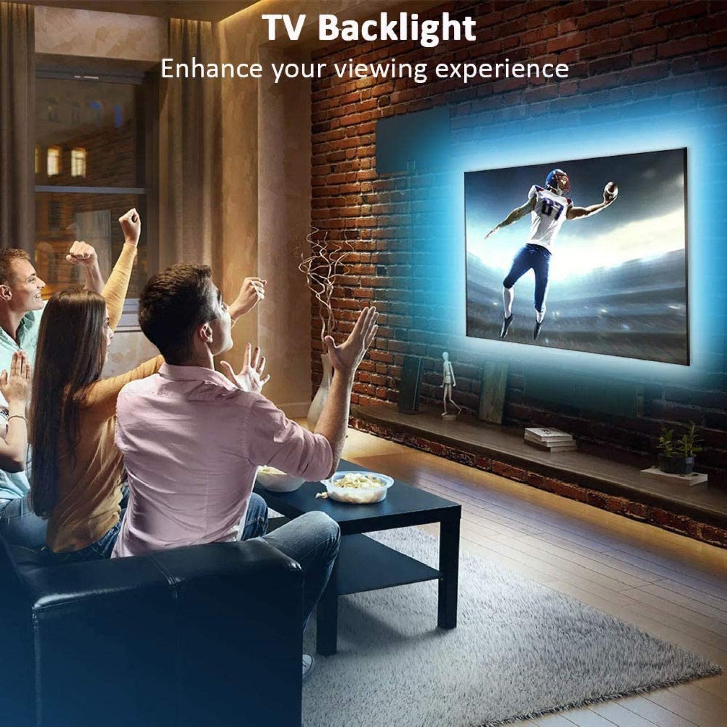 RGB TV LED Backlight Strip, Bluetooth and App