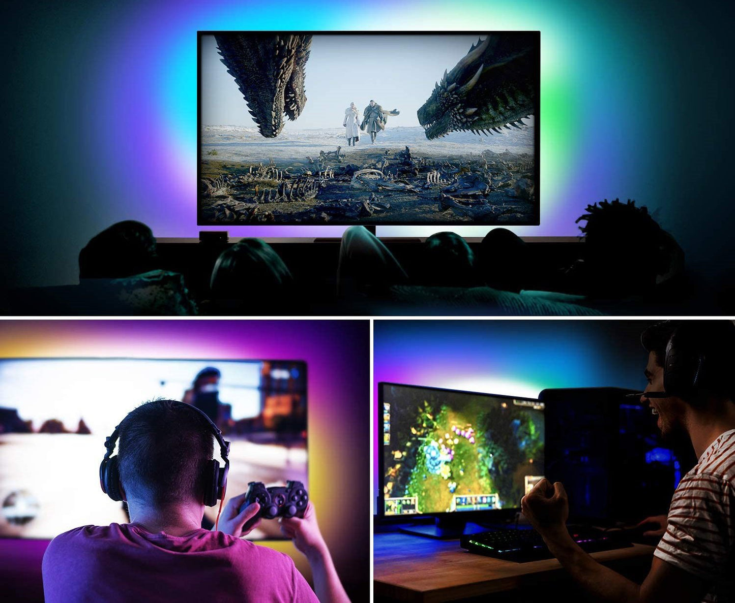 Remote Controlled RGB LED TV Backlights