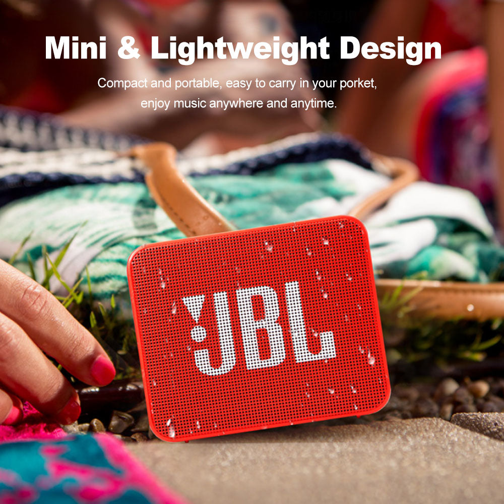 JBL GO 2 Wireless Bluetooth Speaker, Waterproof with Mic