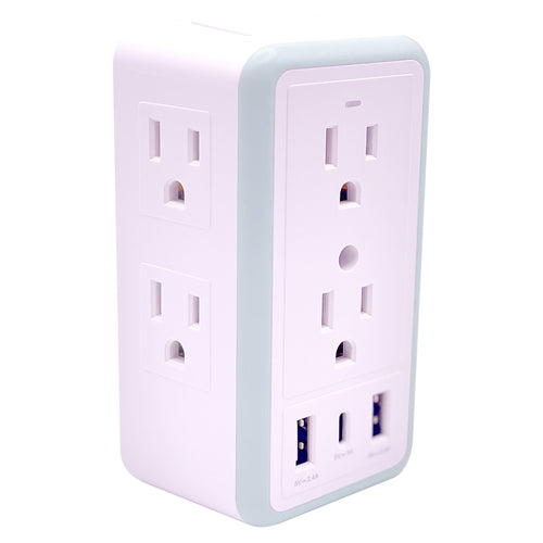 3 Sided Multi-Plug Outlet Surge Protector